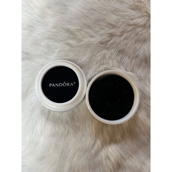 Pandora Bone China White Porcelain Jewelry Box Round Small Fits Trinkets - Picture 3 of 7